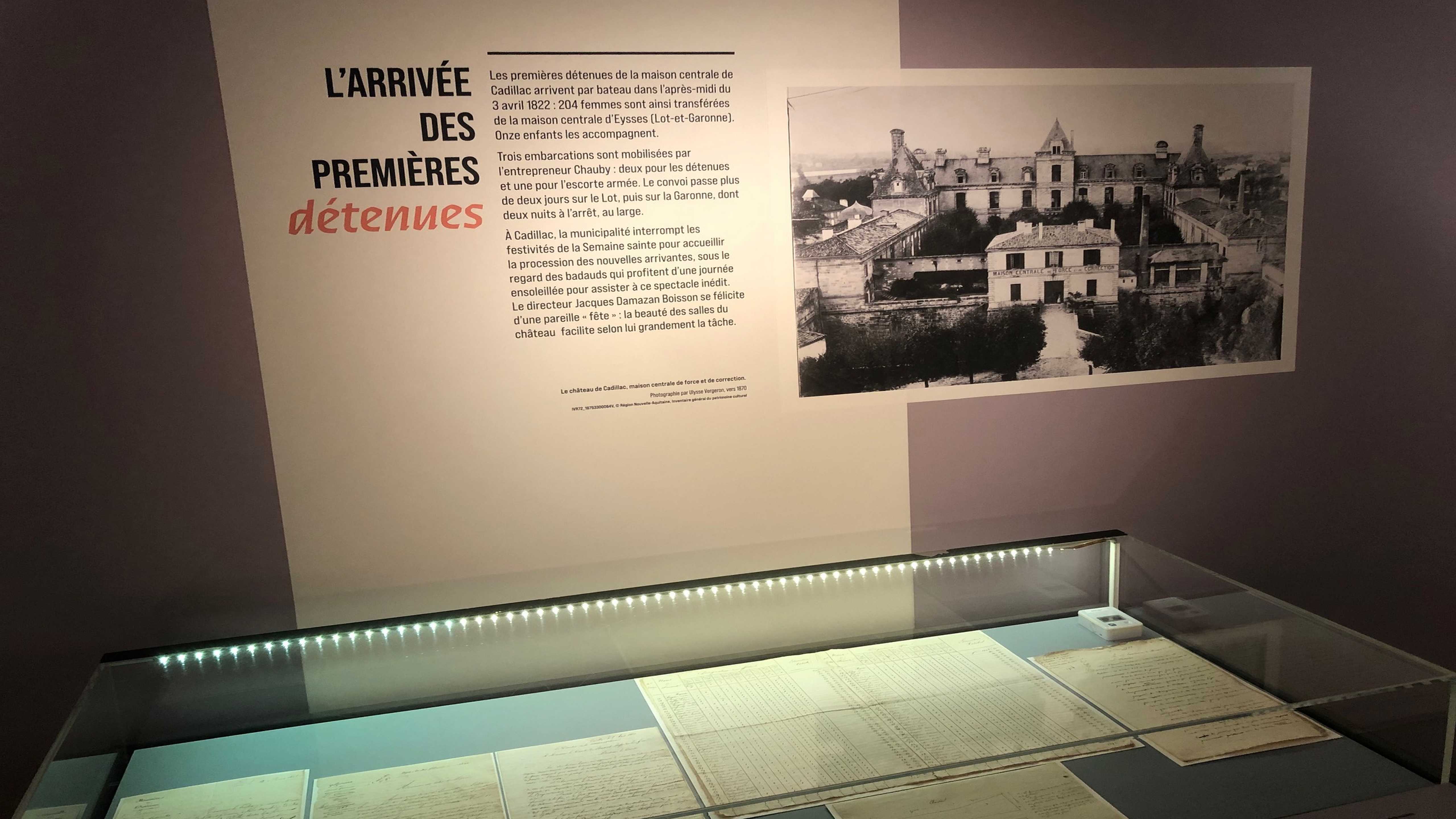 "Effacées. L'enfermement au féminin au château de Cadillac", exposition aux Archives départementales de la Gironde